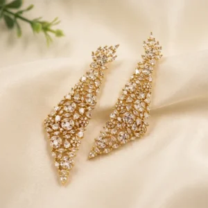Aurora Crystal Cascade Statement Earrings