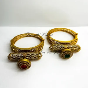 Alternative view of Antique Designer Gold Kada