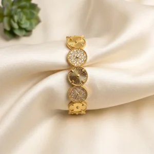 Diamante Bangle Bracelet, Gold