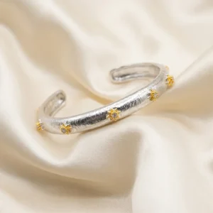 Fleur dual tone cuff