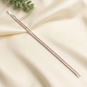Champagne Reflective Baguette Bracelet