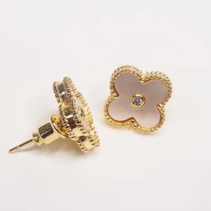 Fleur White Earrings - Image 3