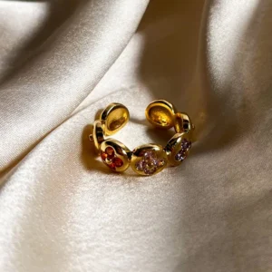 Gold Fleur Bauble Ring - Image 3