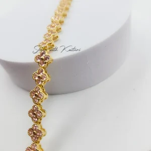 Floral Bracelet, Gold-Plated - Image 6