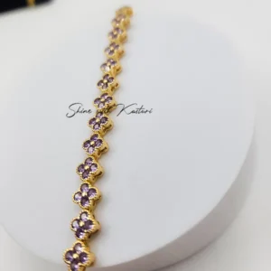Floral Bracelet, Gold-Plated - Image 5