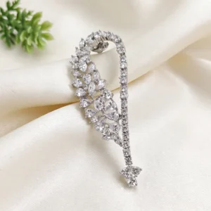 Crystal Vine Long Drop Earrings