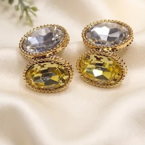 Citrine Dual Crystal Solitaires