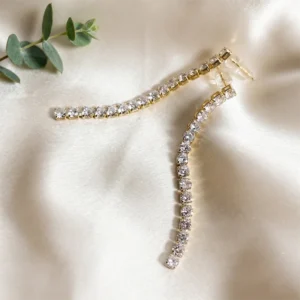 Aurora Gold Tennis Earrings