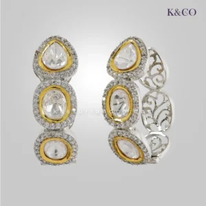 Alternative view of Jia Classic Polki CZ Earrings