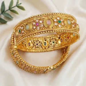 Navratan Kundan Kada Bangles, 2.6