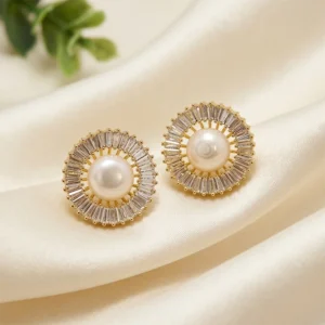 Elysian Pearl Gold Studs