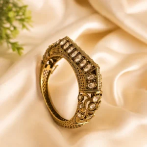 Royal Kundan Polki Kada Bangle