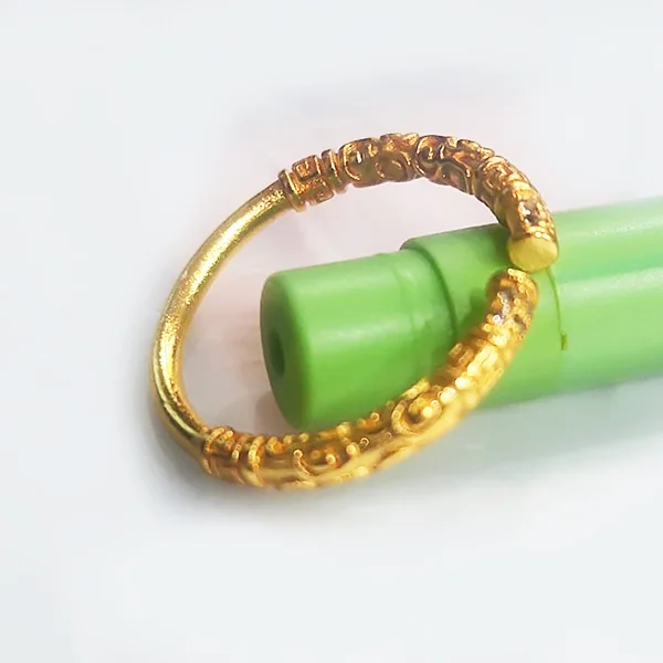 Satin Gold Slim Minimalist Ring