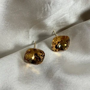 Copper Glaze Solitaires Earrings - Image 3