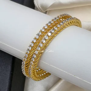 Alternative view of Classic Diamond look-alike Bangles