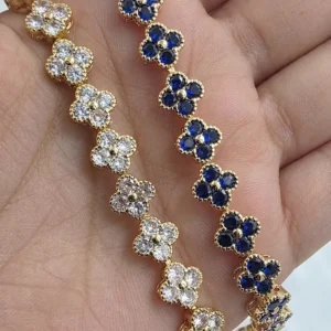 Floral Bracelet, Gold-Plated - Image 7
