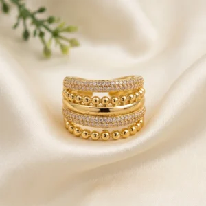 Gold Regal Layered Ring
