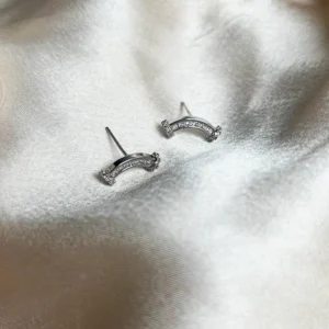 Silver Climbers Mini Earrings