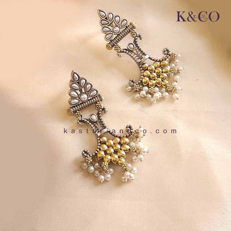 Shree Ethnic Oxidised Earrings, Multi