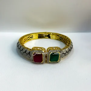 Regal Stone Antique Kundan Moti Kada - Image 3