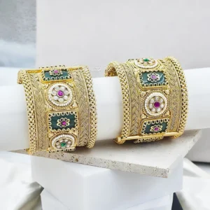 Alternative view of Royal Heritage Bridal Kada Bangles, Broad 2.6