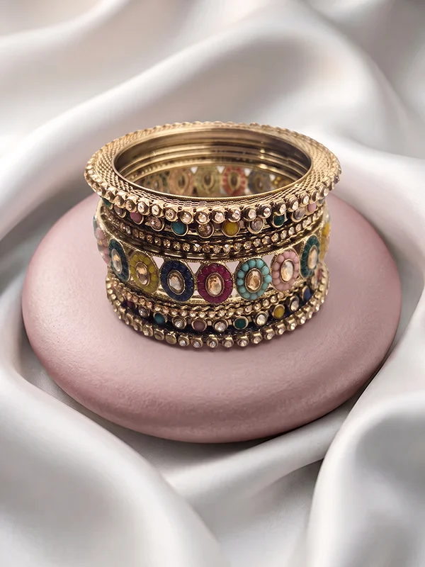 Kundan Bangle Set