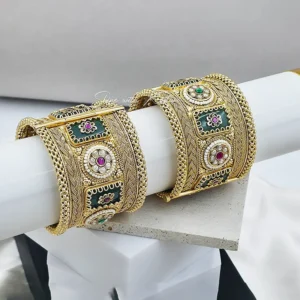 Royal Heritage Bridal Kada Bangles, Broad 2.6 - Image 3